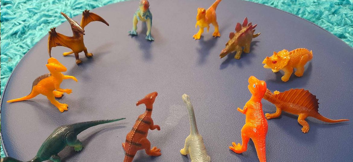 Montessori Lernmaterial Dinosaurier