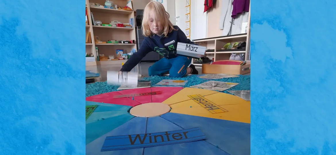 Montessori Lernfreunde Nachhilfe Material Der Jahreskreis